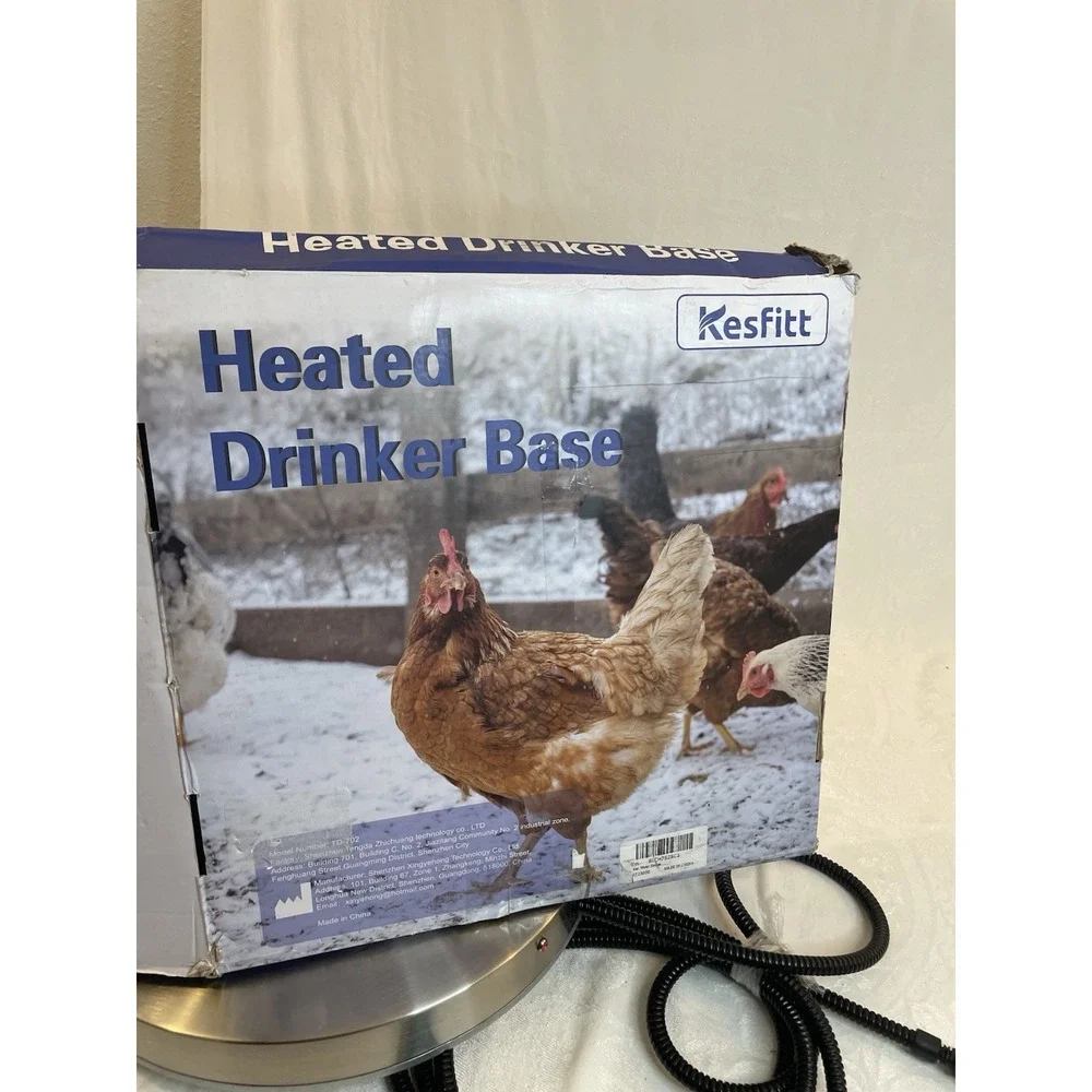 Chicken Water Heater Drinker Base Winter Poultry Water Heater Warmer Kesfitt